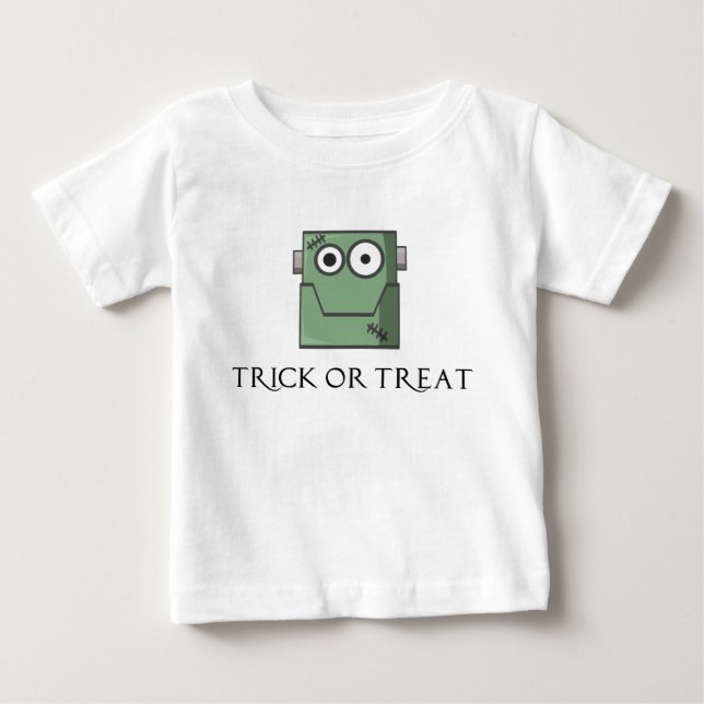 Adsible Frankenstein Head Baby Shirt Tee Shirt (Framsida)