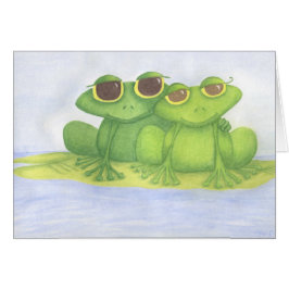 Adsible Frog Älskare Hälsningskort