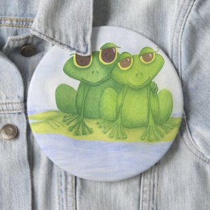 Adsible Frog Älskare Knapp