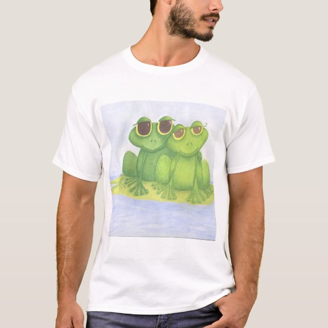 Adsible Frog Älskare T Shirt (Framsida)