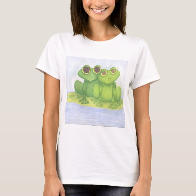 Adsible Frog Älskare T Shirt (Framsida)
