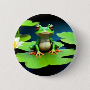 Adsible Frog Birthday Knapp