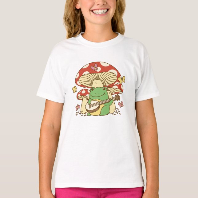 Adsible Frog Spelay Banjo T Shirt (Framsida)