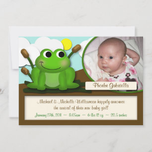 Adsible Froggy Boy eller Girl Tillkännagivande för Meddelande