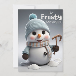 Adsible Frosty Snögubbe i Coola Winter Snö Julkort