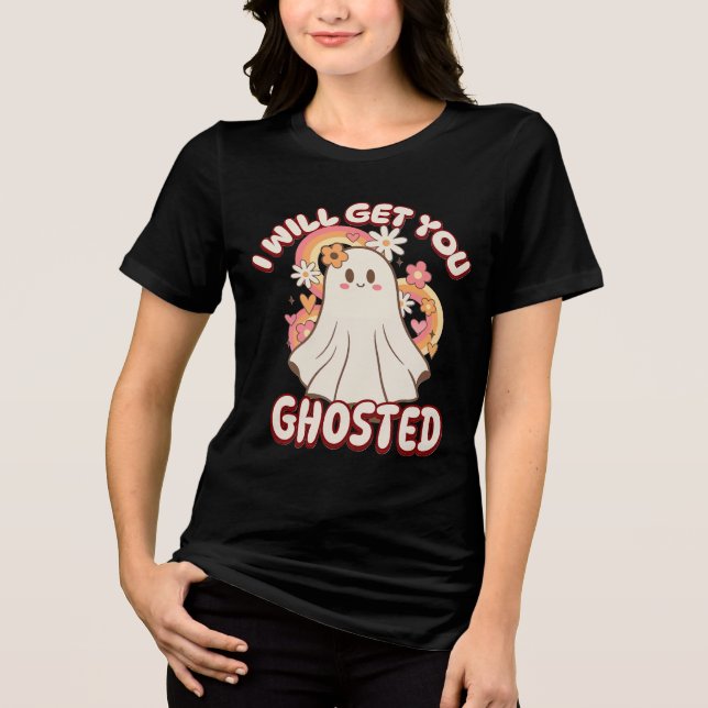 Adsible Funny Ghost - Cute Valentine Ghost T Shirt (Framsida)