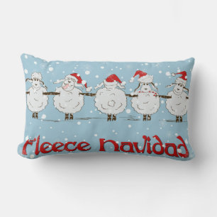 Adsible FUNNY Ull Navidad jul Sheep Lumbarkudde