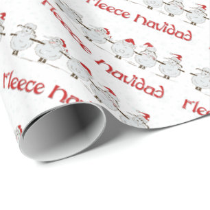 Adsible FUNNY Ull Navidad jul Sheep Presentpapper