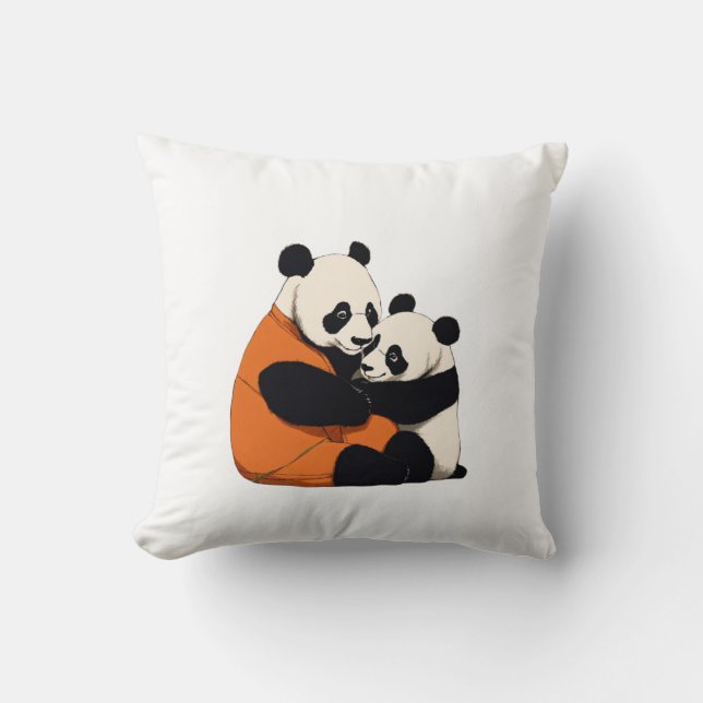 Adsible Giant Panda Hug Pillow Kudde (Framsida)