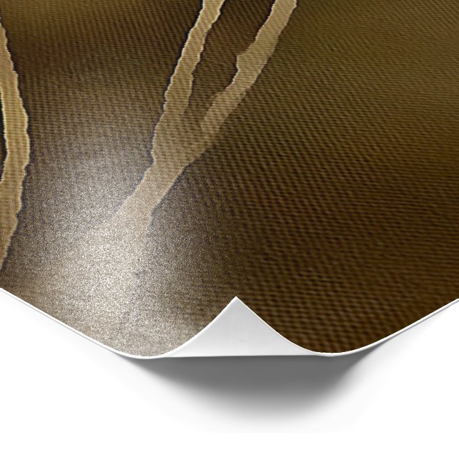 Adsible Ginger Tabby katt Posing Pet Porträtt Fototryck (Hörn)