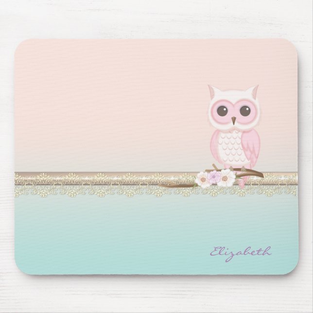 Adsible Girly Cute Rosa Uggla Musmatta (Framsidan)