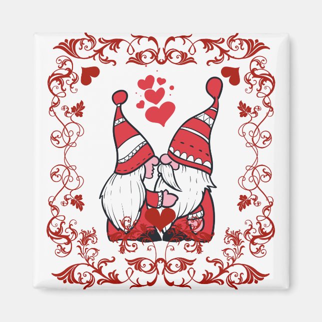 Adsible Gnome Kisses Magnet (Framsidan)