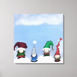 Adsible Gnome Posse Canvastryck
