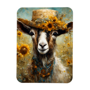 Adsible Goat in a Solros Fält Magnet