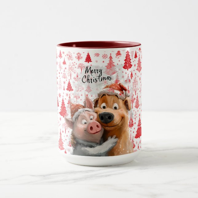 Adsible "God jul" Animal Friends Mugg (Center)