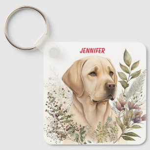 Adsible Golden Labrador Hund Nyckelring