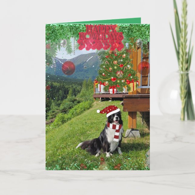 Adsible Gräns Colllie Folme-julkort Kort (Framsida)