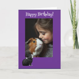 Adsible Guinea Gris Roligt Photo Birthday Card Helgkort