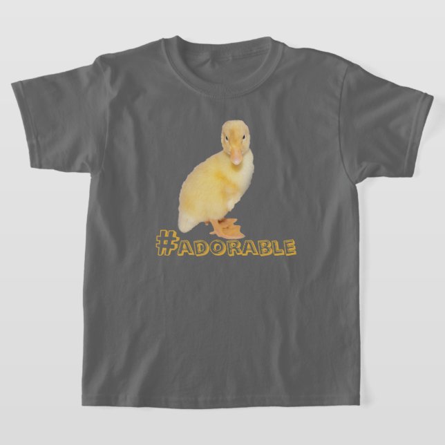 Adsible Gult Duckling Photograph Tee Shirt (Laydown)