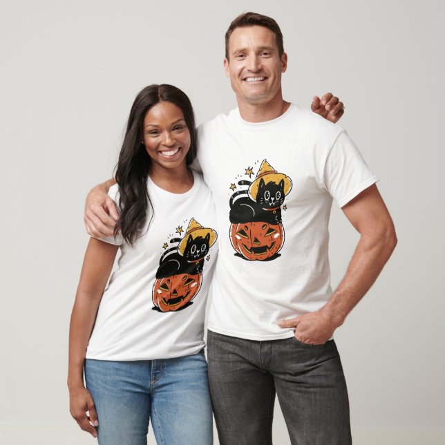 Adsible Halloween Cat T Shirt (Unisex)
