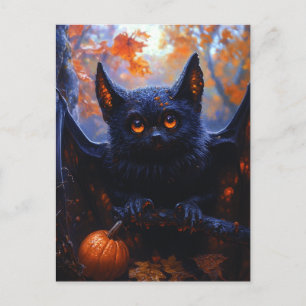 Adsible Halloween Fladdermus Vykort