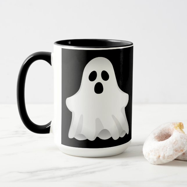 Adsible Halloween Ghost Mugg (Med munk)