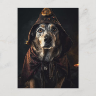 Adsible Halloween Hund Vykort