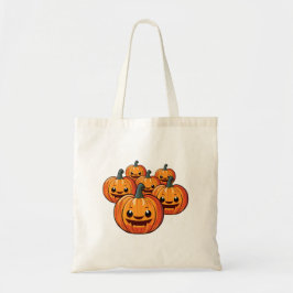 Adsible Halloween Pumpkin Tote bags Tygkasse