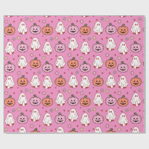 Adsible Halloween Spöken & Pumpkins Rosa