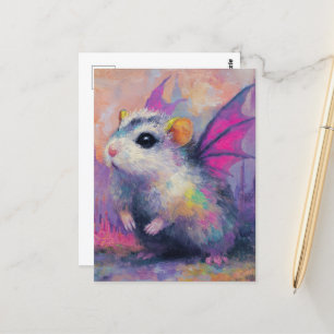 Adsible Hamster Dragon Vykort