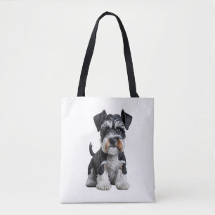 Adsible HD Miniature Schnauzer Puppy Porträtt - E Tygkasse