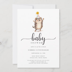 Adsible Hedgehog Baby Shower-inbjudan Inbjudningar