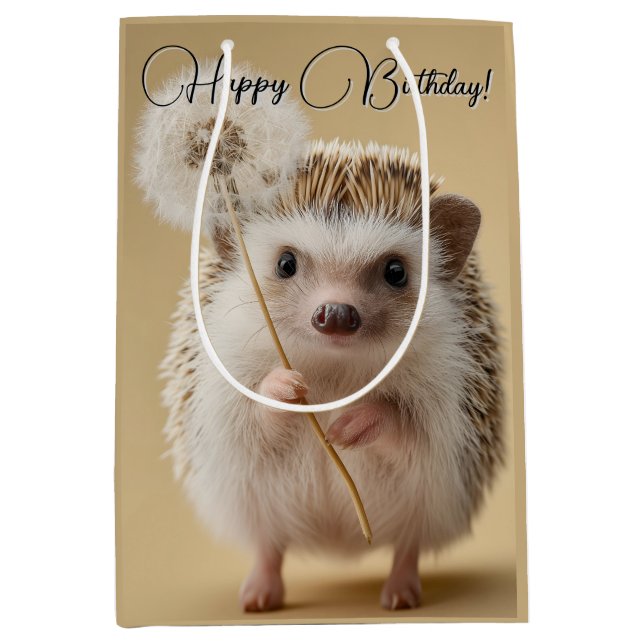 Adsible Hedgehog Holding a Dandelion (Framsidan)