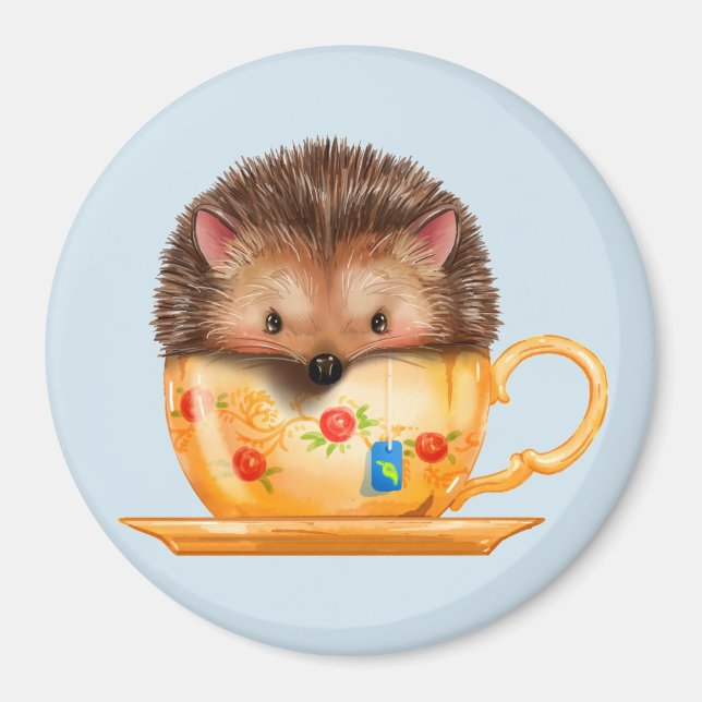Adsible Hedgehog in Tekopp Magnet (Framsidan)