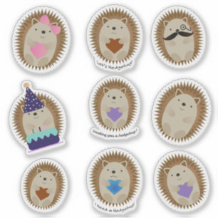 Adsible Hedgehog Sticker Set Klistermärken