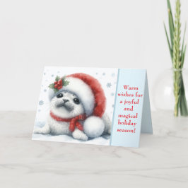 Adsible Helgdag Seal - Cute & Festive Card Helgkort