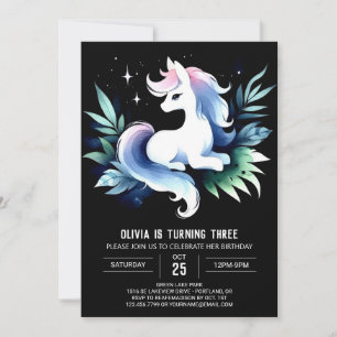 Adsible Horse Birthday Inbjudningar