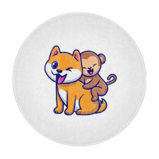 Adsible Hund and Monkey Tecknad Duo