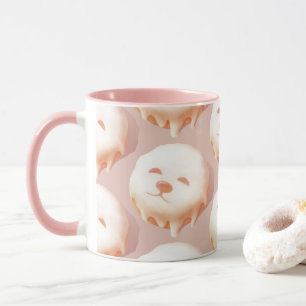 Adsible Hund Ansikte Donut Mugg