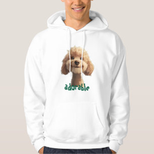 Adsible Hund Illustration Hoodie - Perfekt för säl