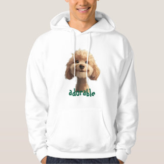 Adsible Hund Illustration Hoodie - Perfekt för säl