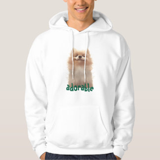 Adsible Hund Illustration Hoodie - Perfekt för säl