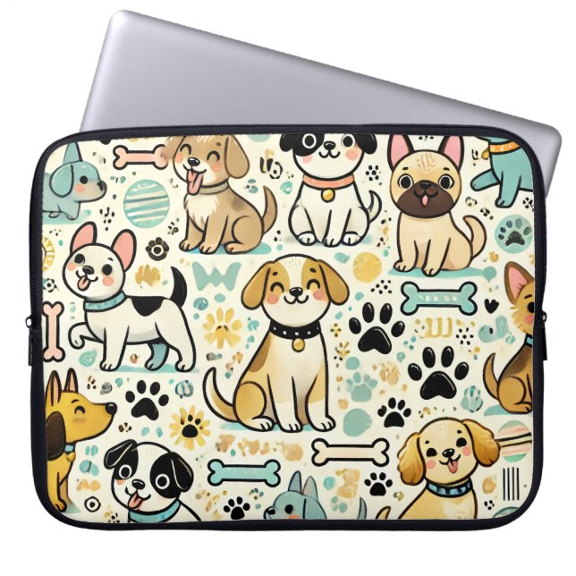 Adsible Hund Laptop sleeve (Framsidan)
