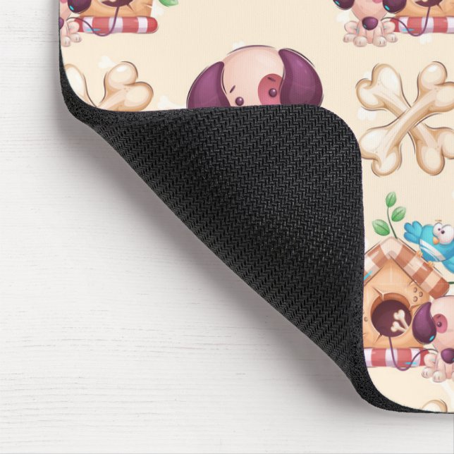 Adsible Hund Mönster Musmatta (Hörn)