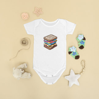Adsible Ice Cream Sandwich Baby Bodykostym T Shirt