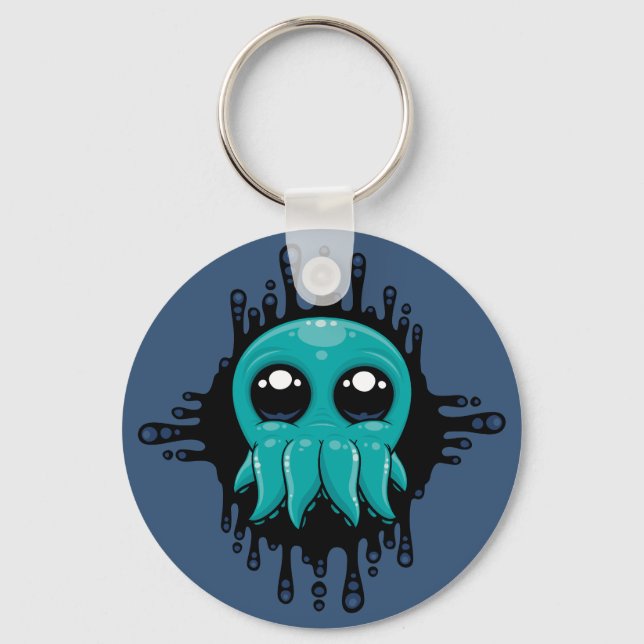Adsible Inky Baby Octopus Friend Nyckelring (Framsida)