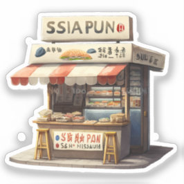 Adsible Japansk Foodie Sticker Klistermärken