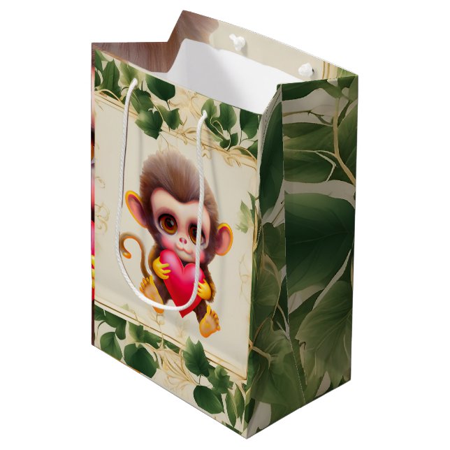 Adsible Jungle Valentine Monkey (Framsidan Vinklad)