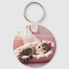 Adsible Kattunge Keychain Nyckelring