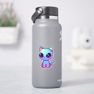 Adsible Kawaii Colorful Galaxy Cat Klistermärken
